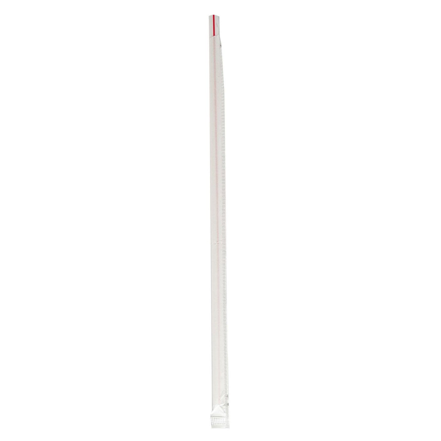 Boardwalk Wrapped Jumbo Straws, 10.25", Polypropylene, Red/White Striped, 2,000/Carton (BWKJSTW1025RW)
