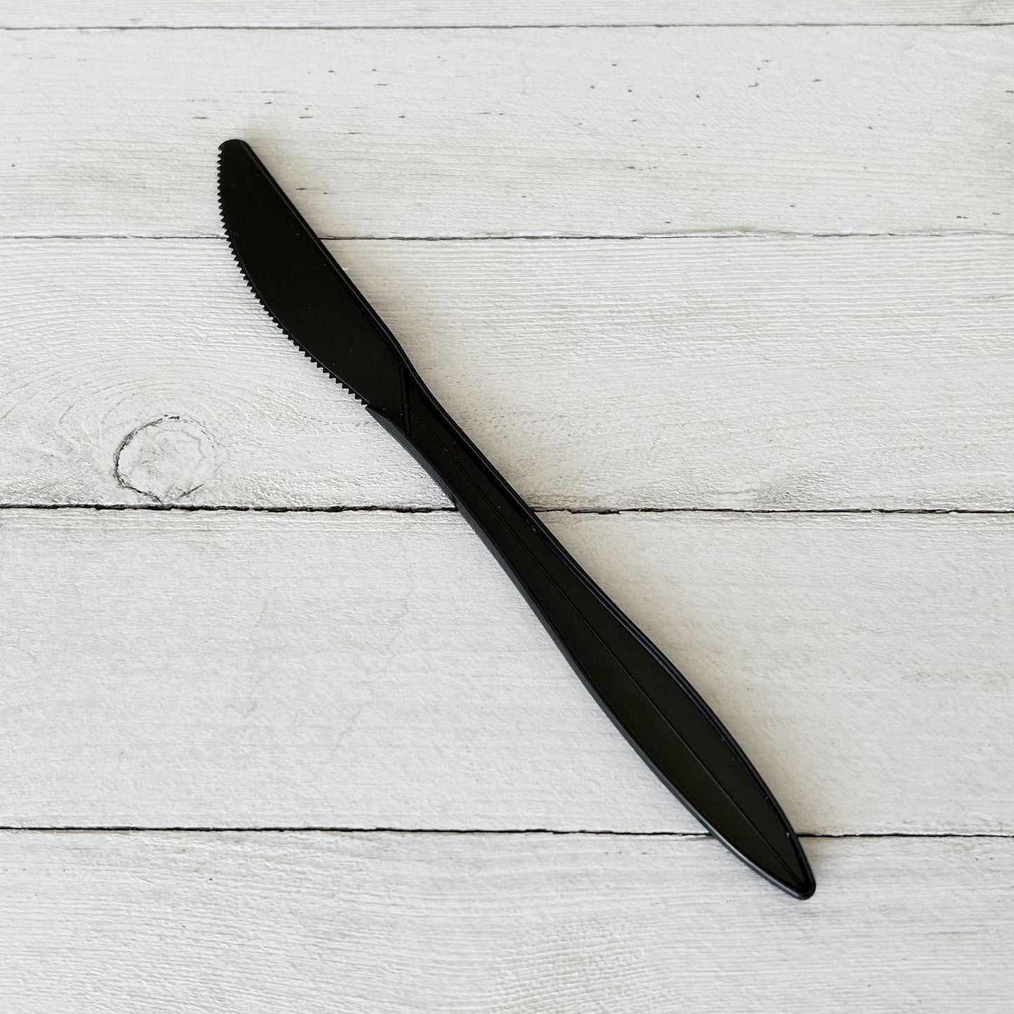 Boardwalk Mediumweight Polypropylene Cutlery, Knife, Black, 1,000/Carton (BWKKNIFEBLPP)