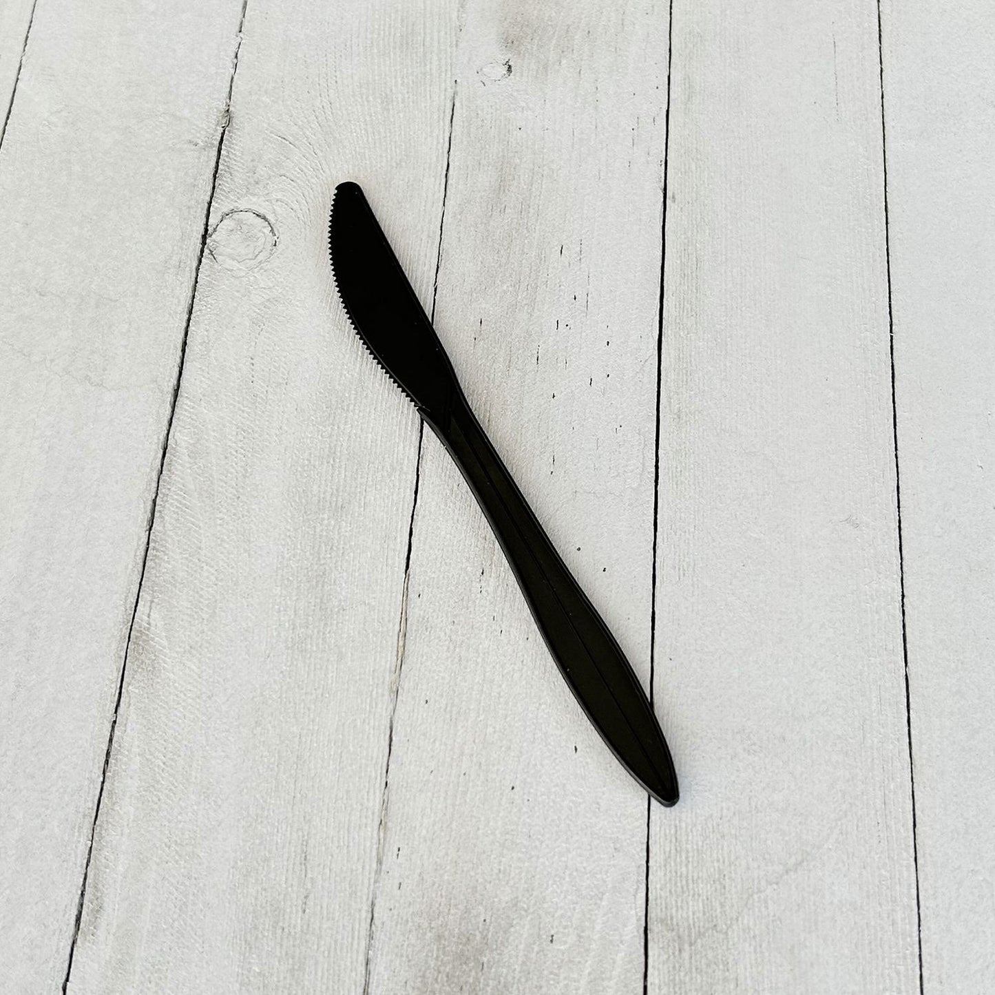 Boardwalk Mediumweight Polypropylene Cutlery, Knife, Black, 1,000/Carton (BWKKNIFEBLPP)