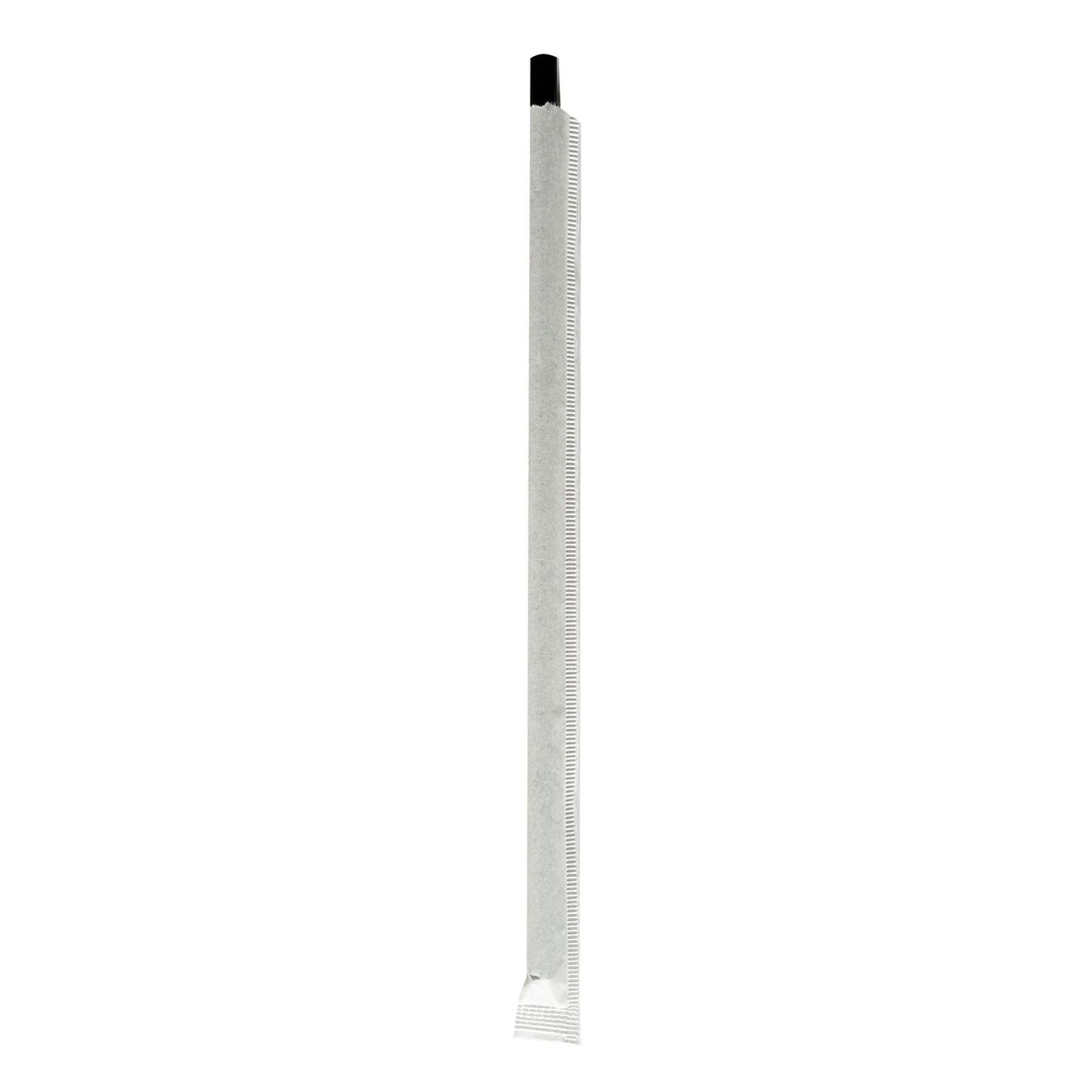 Boardwalk Wrapped Jumbo Paper Straws, 7.75", Paper, Black, 1,280/Carton (BWKPPRSTRWBLIW)