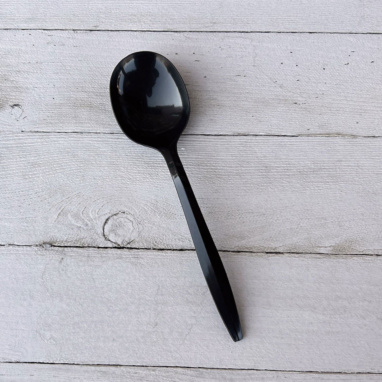 Boardwalk Mediumweight Polypropylene Cutlery, Soup Spoon, Black, 1,000/Carton (BWKSOUPBLMW)