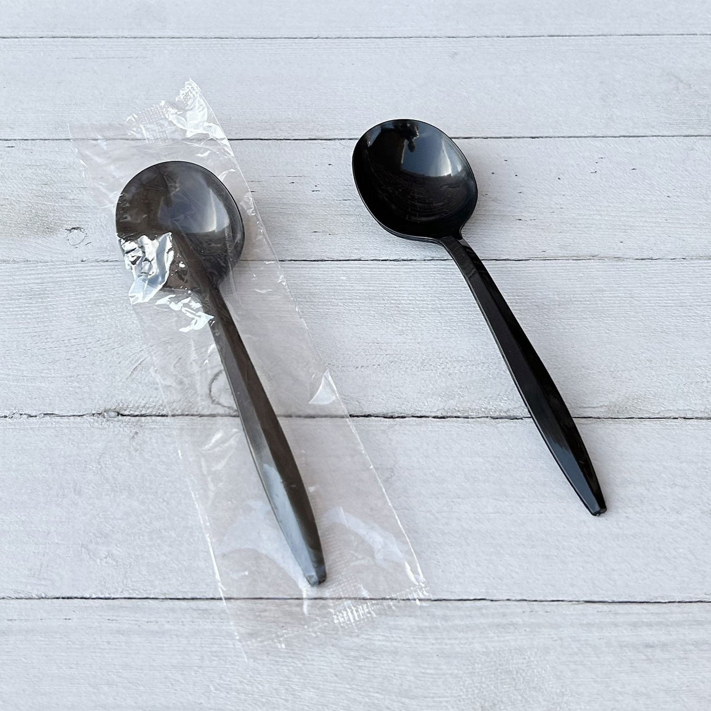 Boardwalk Mediumweight Wrapped Polypropylene Cutlery, Soup Spoon, Black, 1,000/Carton (BWKSOUPBLPPIW)