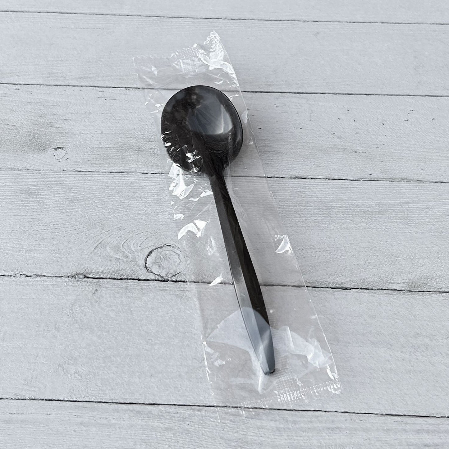 Boardwalk Mediumweight Wrapped Polypropylene Cutlery, Soup Spoon, Black, 1,000/Carton (BWKSOUPBLPPIW)
