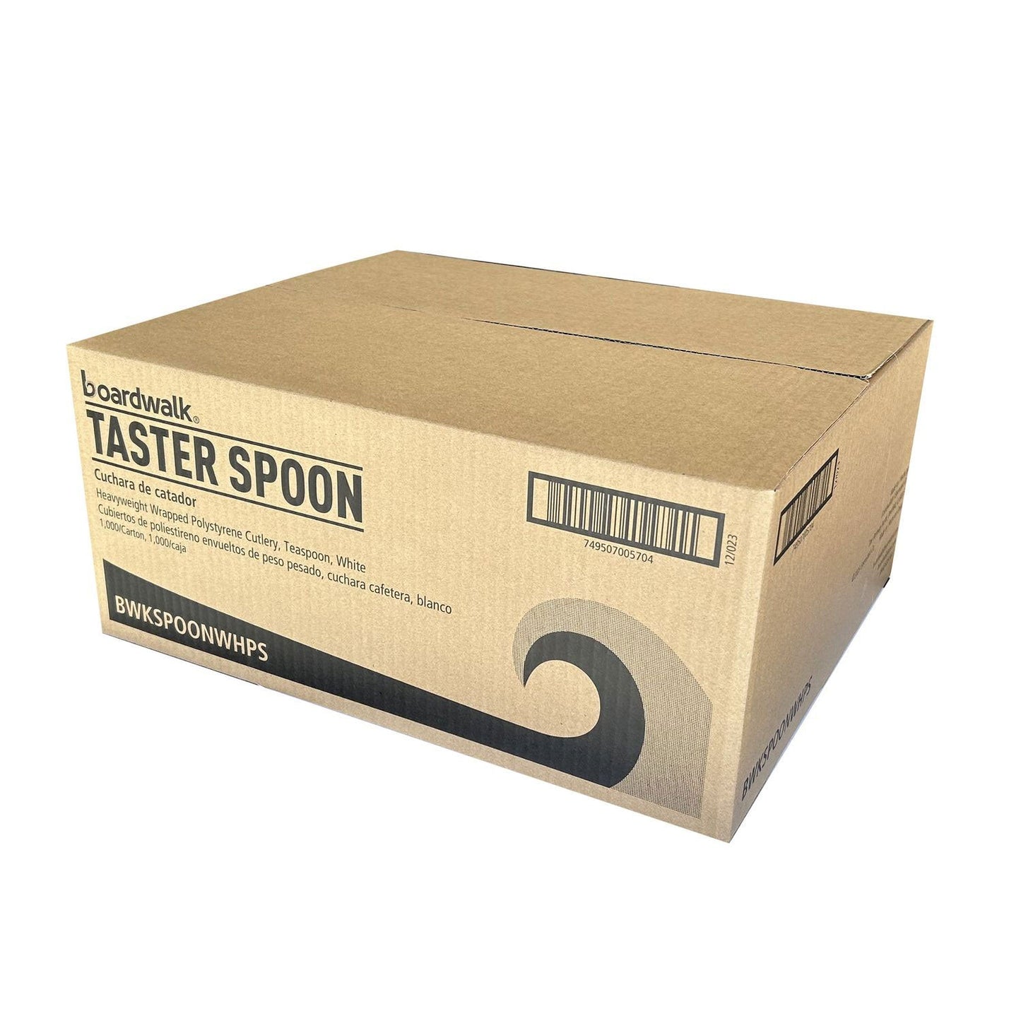 Boardwalk Heavyweight Wrapped Polystyrene Cutlery, Teaspoon, White, 1,000/Carton (BWKSPOONWHPS)