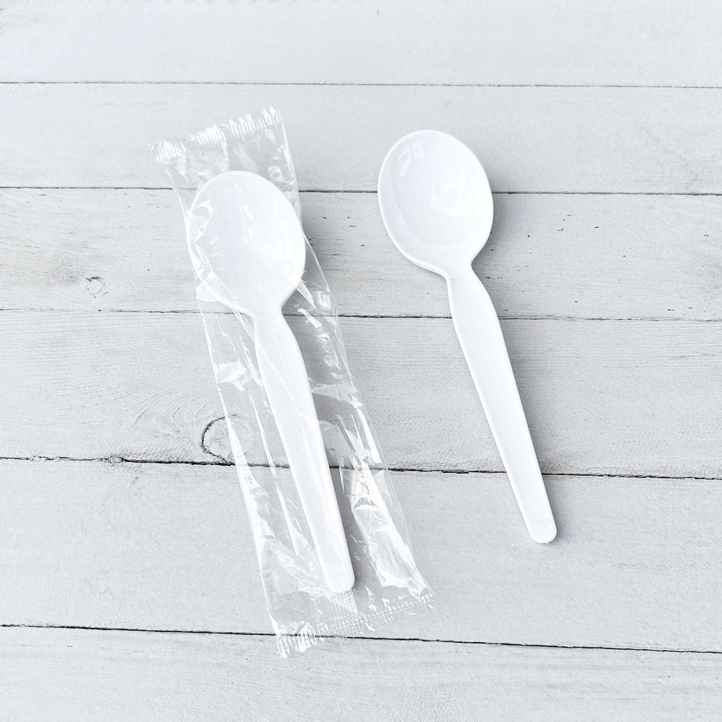 Boardwalk Heavyweight Wrapped Polystyrene Cutlery, Teaspoon, White, 1,000/Carton (BWKSPOONWHPS)