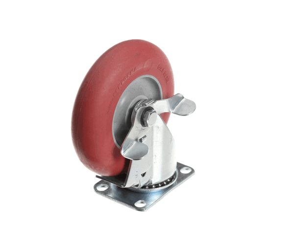 Carter-Hoffmann 18301-5288 5"Swivel Caster W/Brk Red (CAR18301-5288)