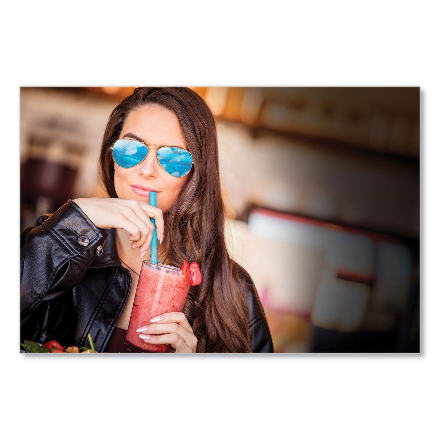 phade Marine Biodegradable Straws, 7.75", Ocean Blue, 6,000/Carton (CAR511203)