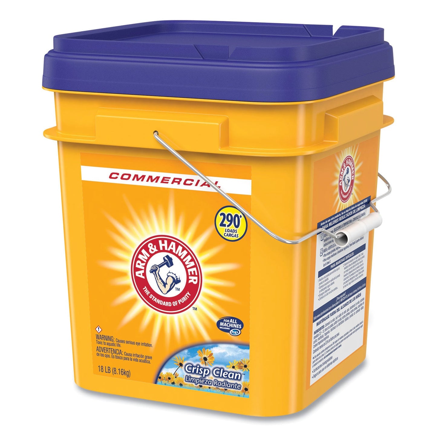 Arm & Hammer Powder Laundry Detergent, Crisp Clean, 18 lb Pail (CDC3320001001)