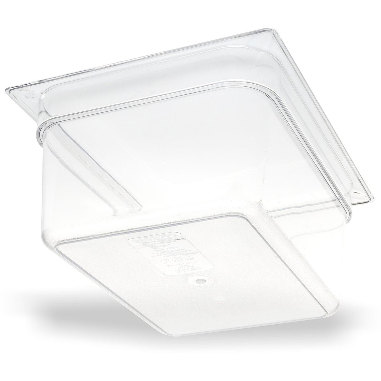 Carlisle StorPlus Polycarbonate Food Pan, 8.7 qt, 10.38 x 12.75 x 6, Clear, Plastic (CFS10222B07)