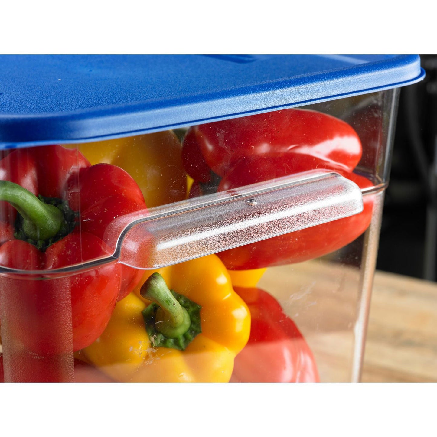 Carlisle Squares Food Storage Container Lid, 11.38 x 11.38 x 0.63, Blue, Plastic (CFS1197260)