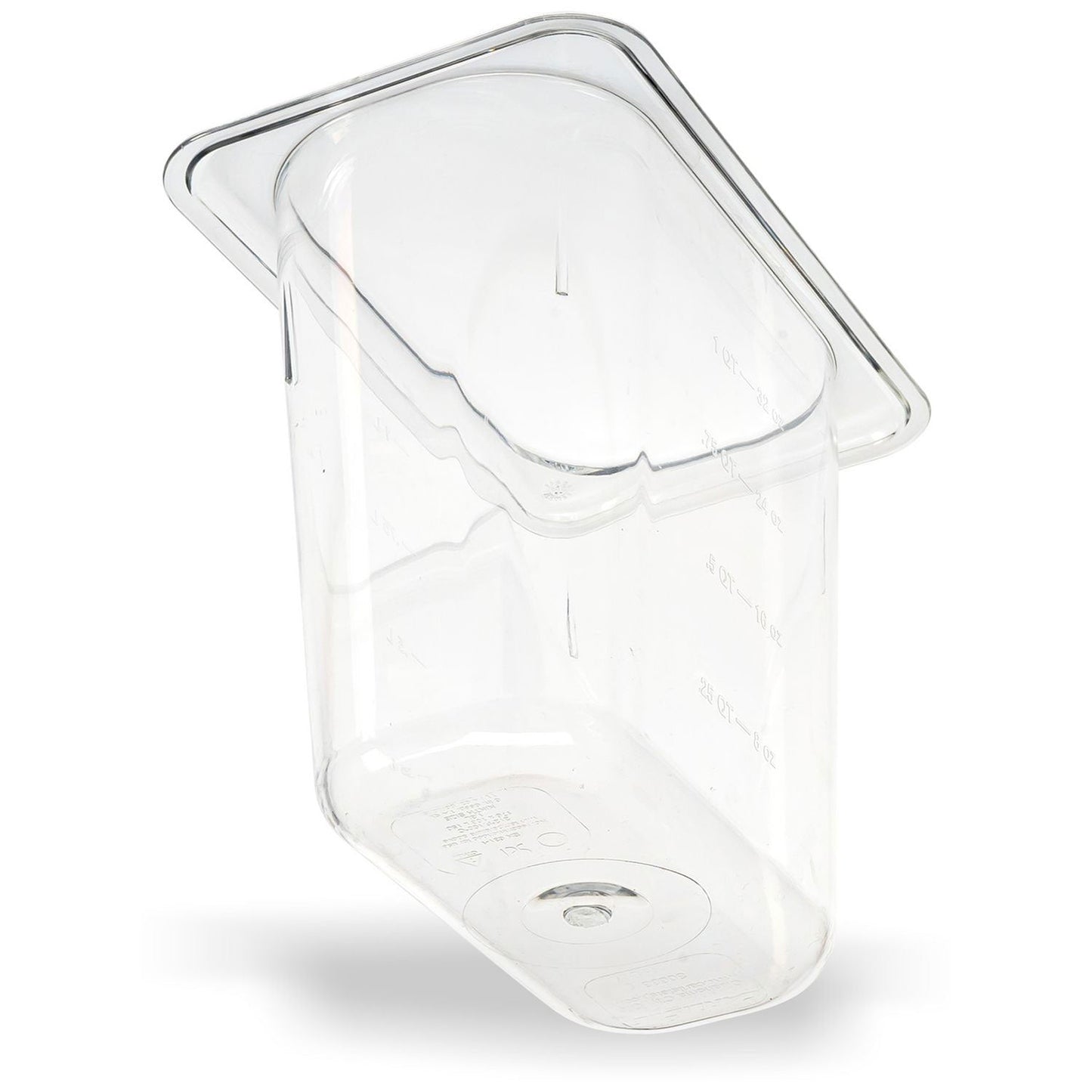 Carlisle StorPlus Polycarbonate Food Pan, 1.4 qt, 4.25 x 6.93 x 6, Clear, Plastic (CFS3068807)