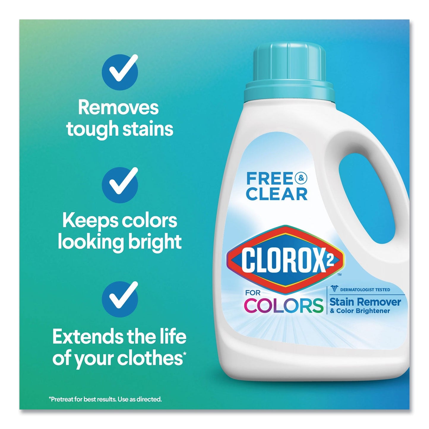 Clorox Stain Remover and Color Booster, Unscented, 33 oz Bottle, 6/Carton (CLO30046CT)