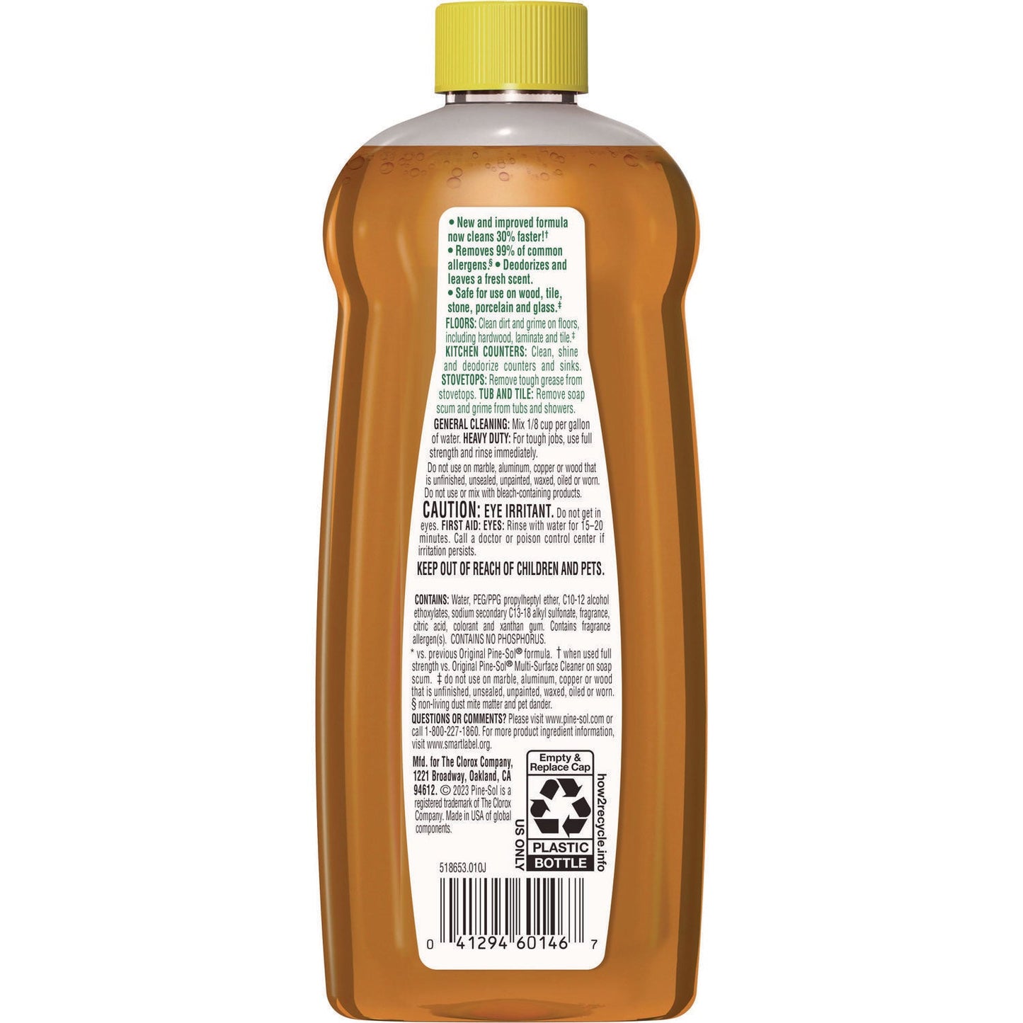 Pine-Sol Multi-Surface Cleaner Disinfectant Concentrated, Pine Scent, 14 oz Bottle (CLO60146EA)
