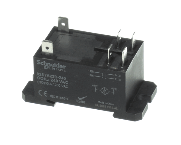 Continental Refrigeration 4-150 Relay Dpst-No,30A,220-240Va (CNT4-150)