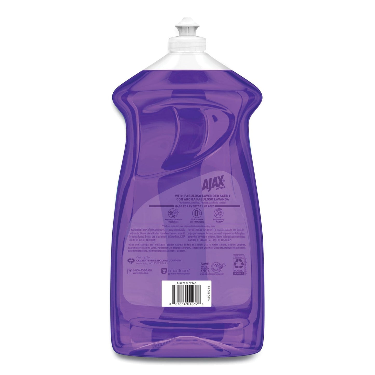 Ajax Dish Detergent, Fabuloso Lavender Scent, 52 oz Bottle, 6/Carton (CPC61039226CT)