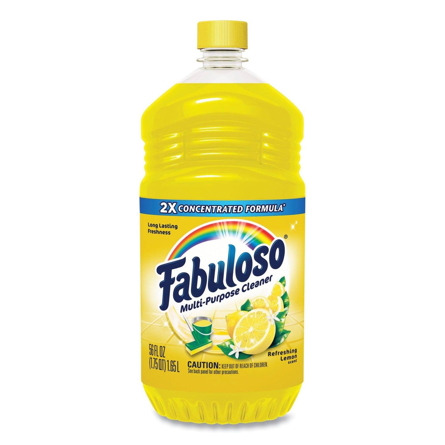 Fabuloso Multi-Use Cleaner, Refreshing Lemon Scent, 56 oz Bottle, 6/Carton (CPCMX06157CT)