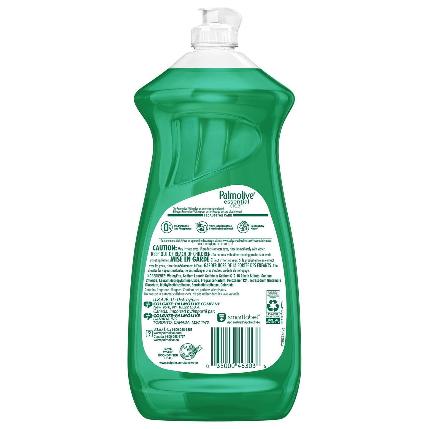 Palmolive Dishwashing Liquid, Fresh Scent, 28 oz Bottle, 9/Carton (CPCUS06022A)