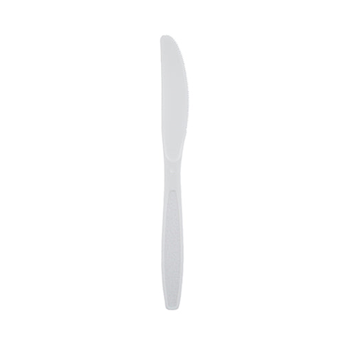 Safety Zone® Heavy Weight Polystyrene Knives, Wrapped, White, 250/Bag, 4 Bags/Case (SZNCPSHWKNIWW4)