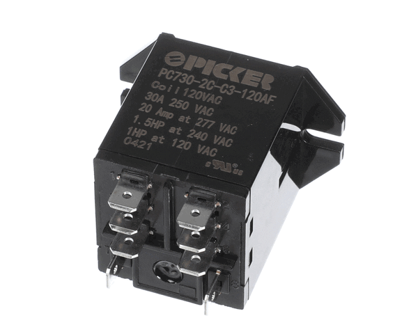 Crown Steam CRWN9332-1 Relay, DPST, 120V Coil, 20A (CRWN9332-1)