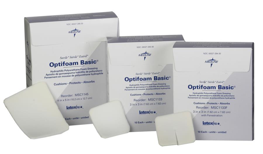 optifoam-basic-hydrophilic-polyurethane-foam-dressing-with-fenestration-3-x-3-100-cs-msc1133f_1