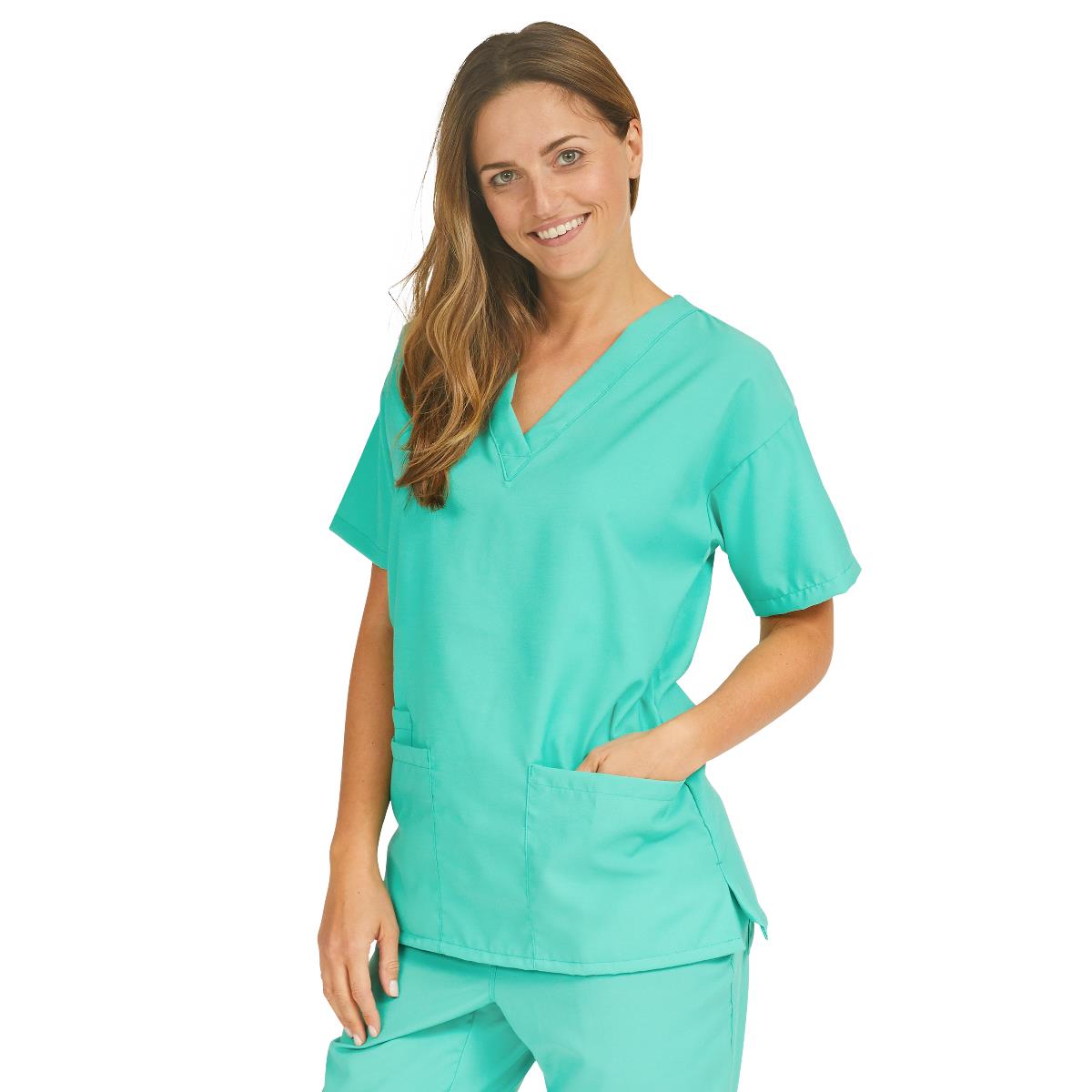 performax-womens-v-neck-2-pocket-tunic-scrub-top-size-xs-jade-1-ea-839ntjxs_1