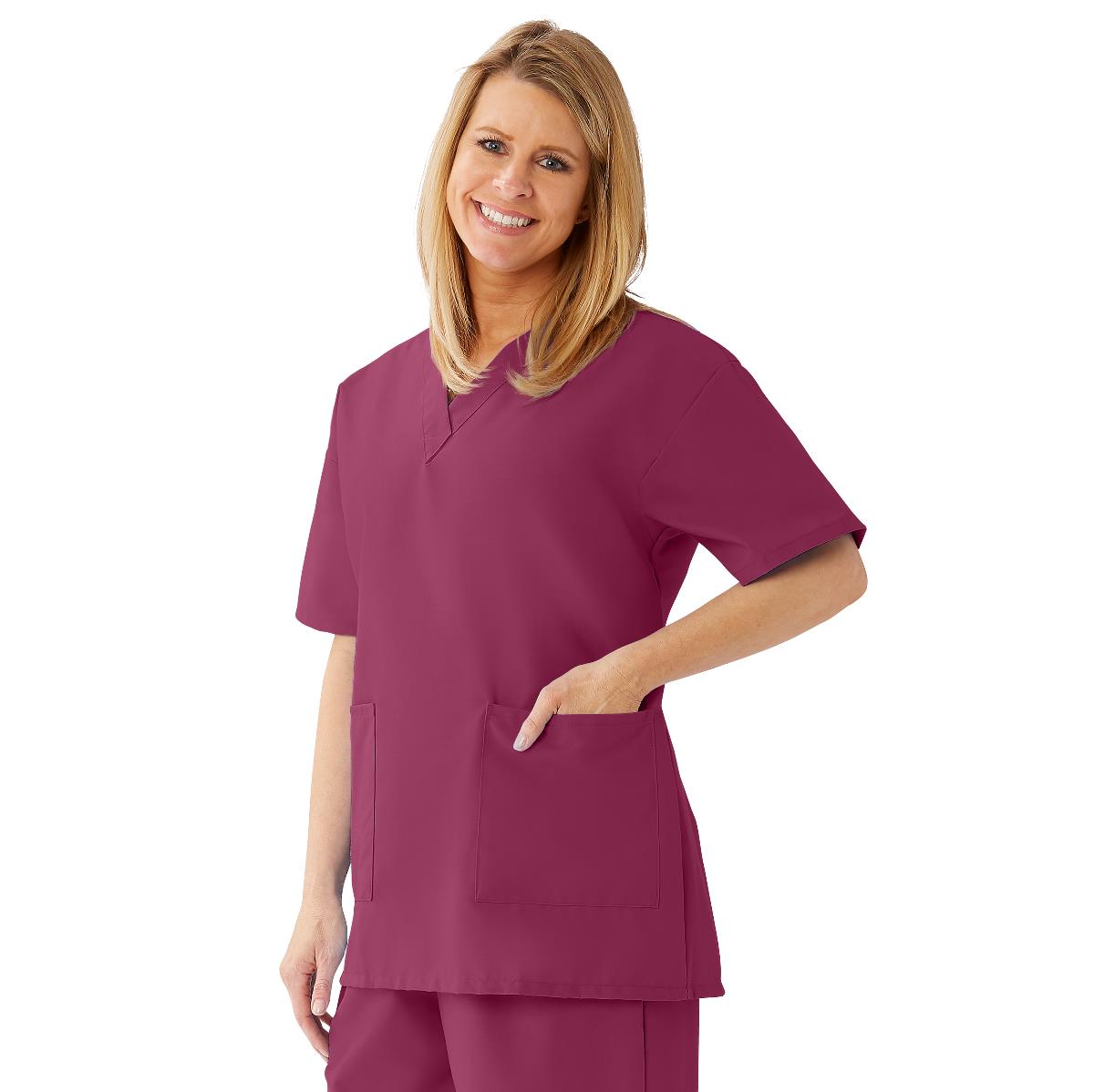 angelstat-womens-v-neck-tunic-scrub-tops-with-2-pockets-raspberry-size-3xl-1-ea-893ntrxxxl_1
