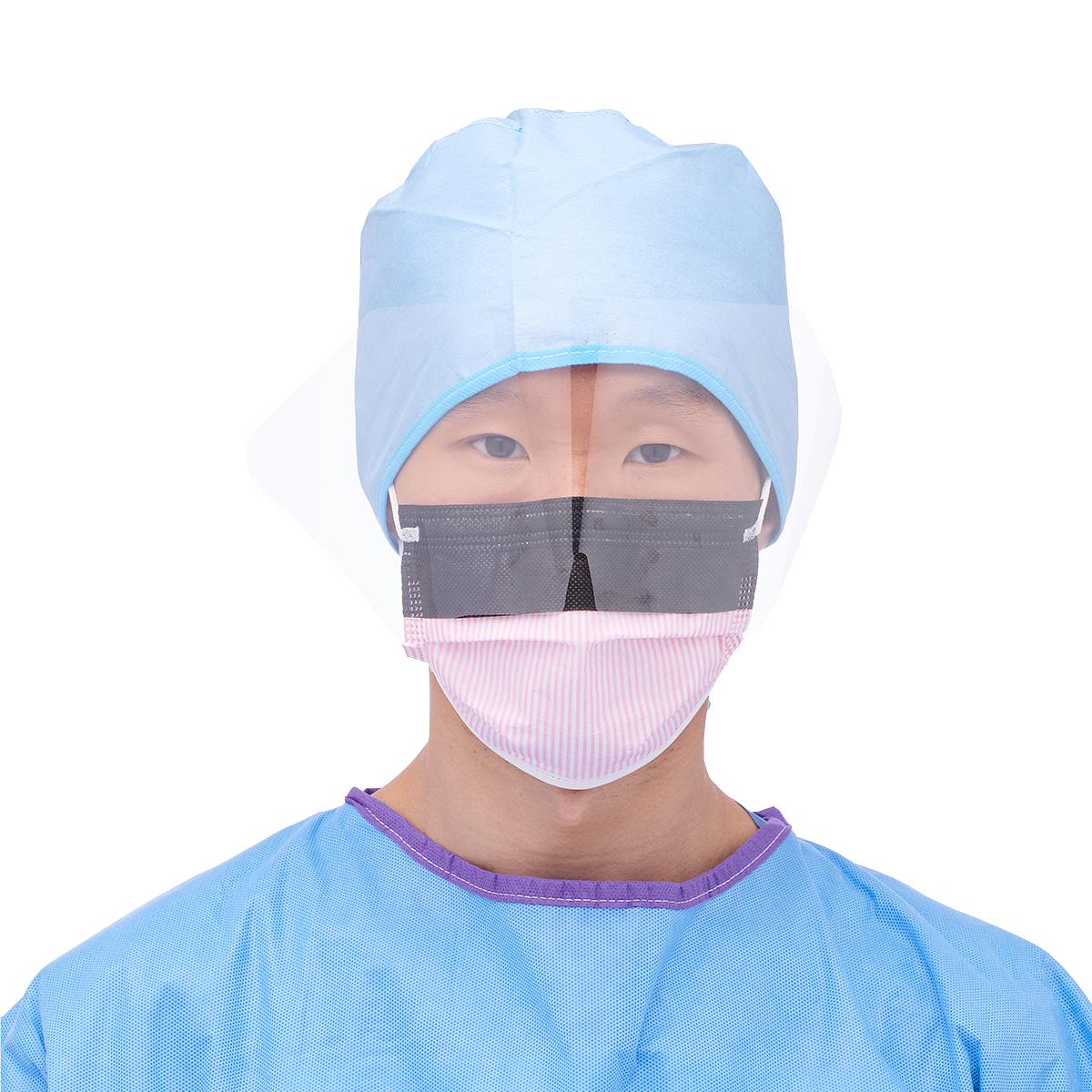 astm-level-3-procedural-face-mask-with-eye-shield-and-ear-loops-anti-fog-foam-anti-glare-strip-pink-25-bx-non27710elz_1
