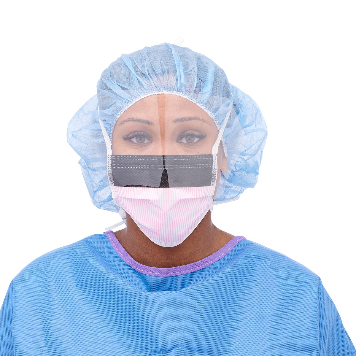astm-level-3-anti-fog-surgical-face-mask-with-shield-and-ties-anti-glare-strip-cellulose-outer-and-inner-pink-and-white-stripe-25-bx-non27710z_1