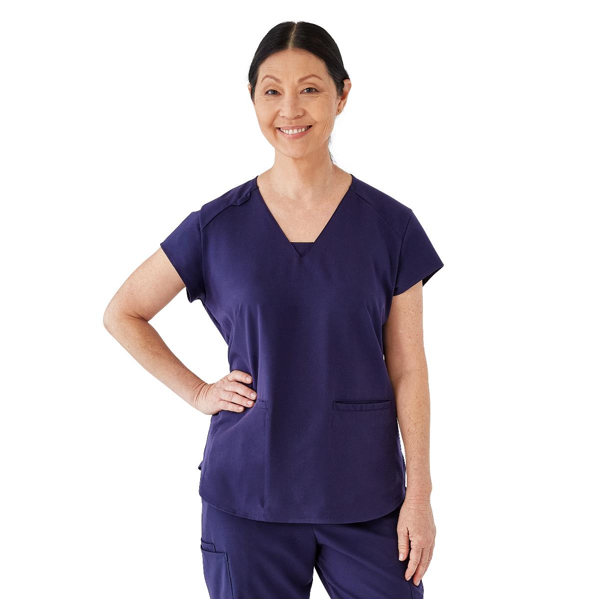 monroe-ave-womens-scrub-top-navy-m-1-ea-4805nvym_1