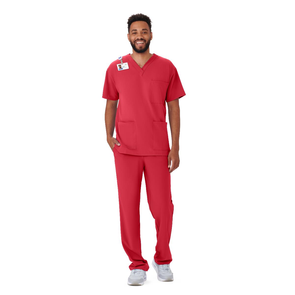 henderson-ave-unisex-scrub-top-with-3-pockets-red-size-2xs-1-ea-4615redxxs_1