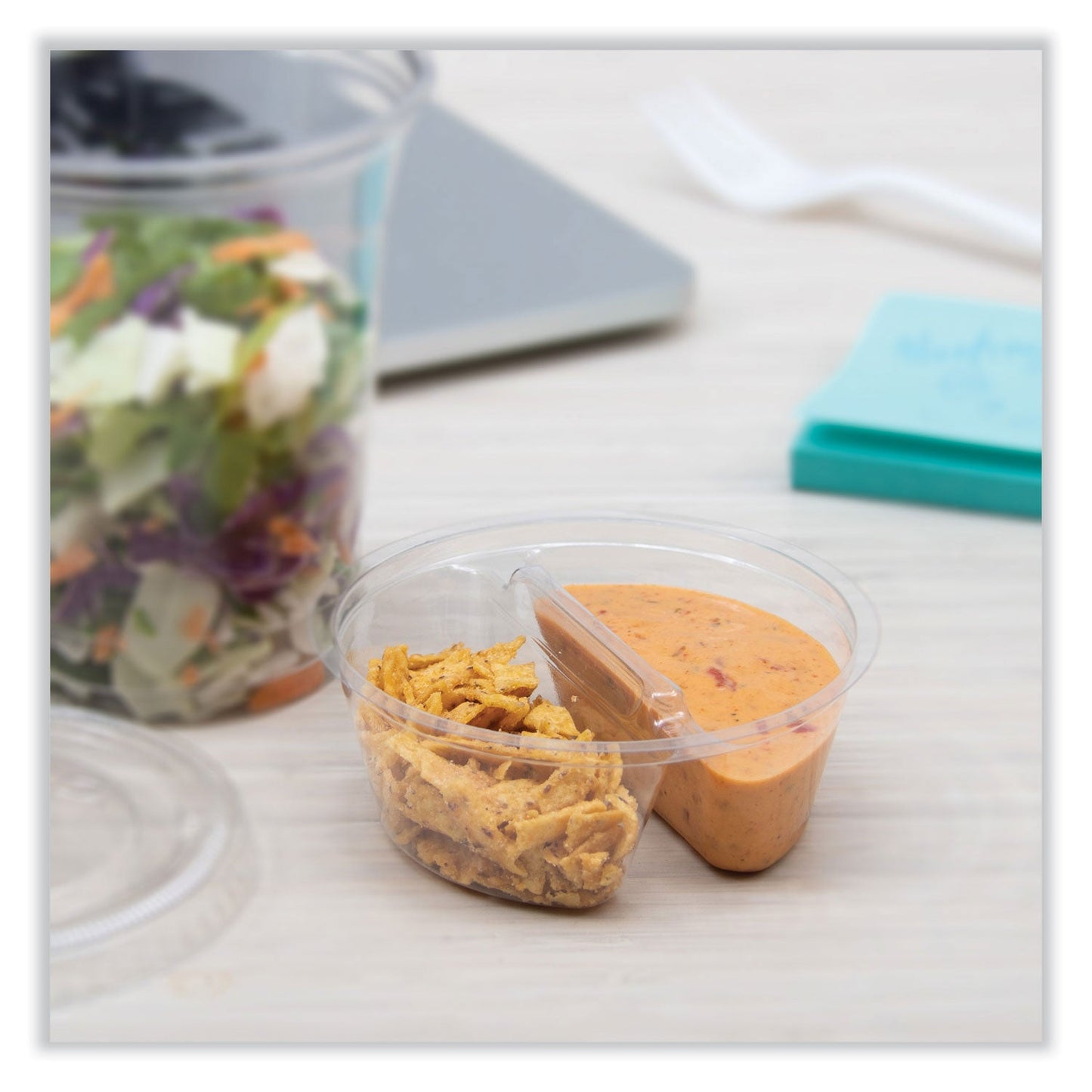 Dart Plastic Cup Insert, 3.5 oz, 3.6" Diameter x 1.3"h, Clear, 1,000/Carton (DCCPF35C2)