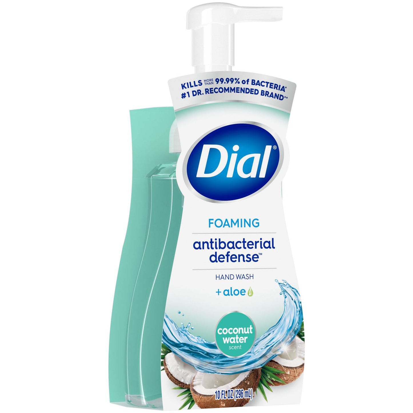 Dial Professional Antibacterial Foaming Hand Wash, Coconut Water, 10 oz, 8/Carton (DIA34715)