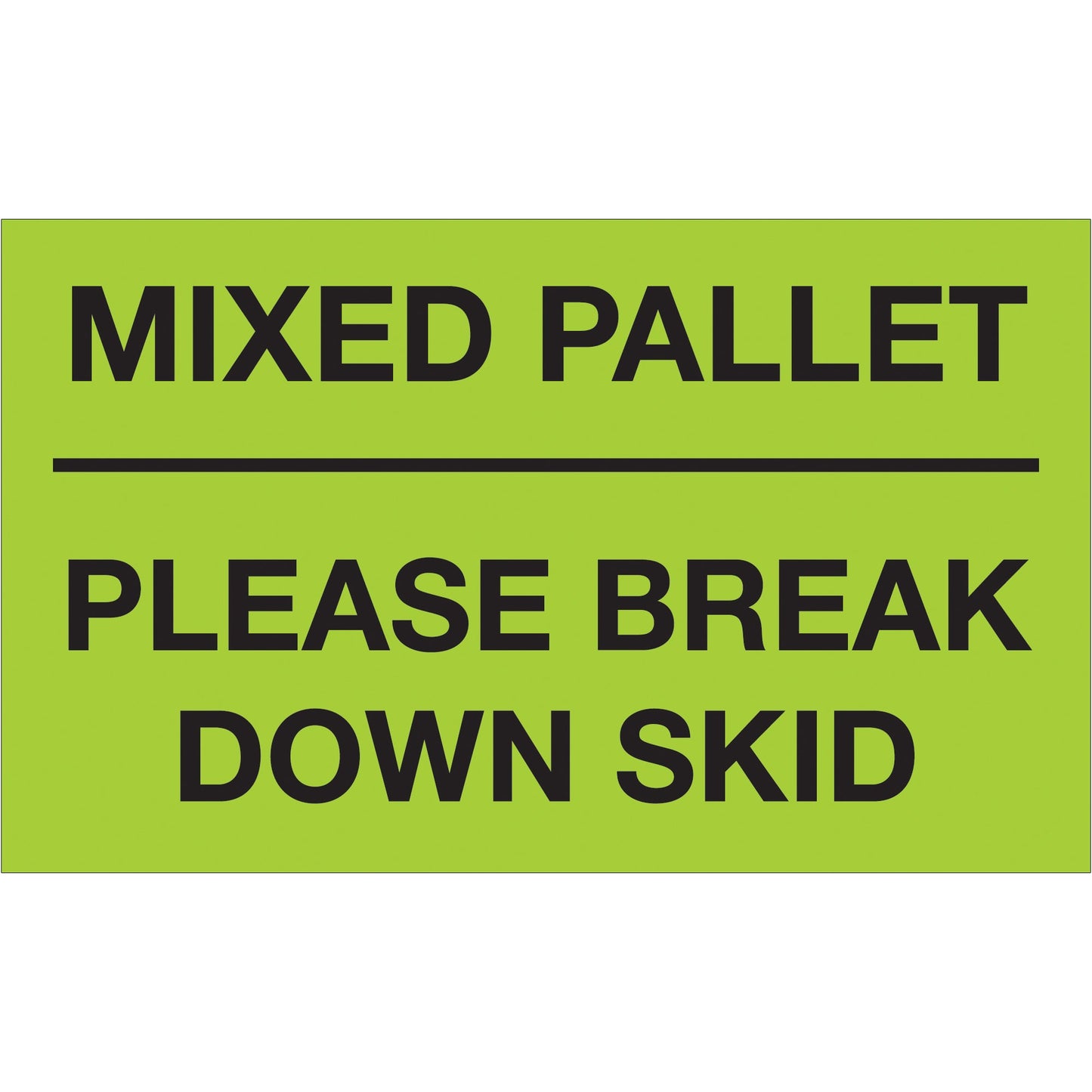 tape-logic-r-3-x-5-mixed-pallet-please-break-down-skid-fluorescent-green-labels-dl1112_1