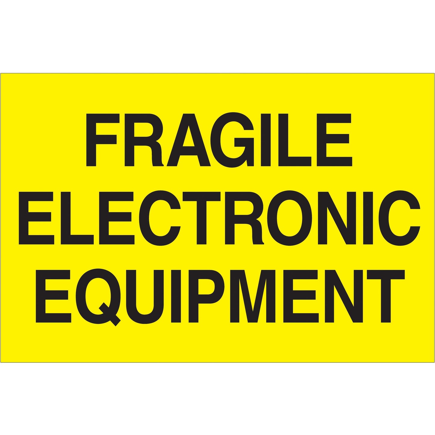 tape-logic-r-2-x-3-fragile-electronic-equipment-fluorescent-yellow-labels-dl1193_1