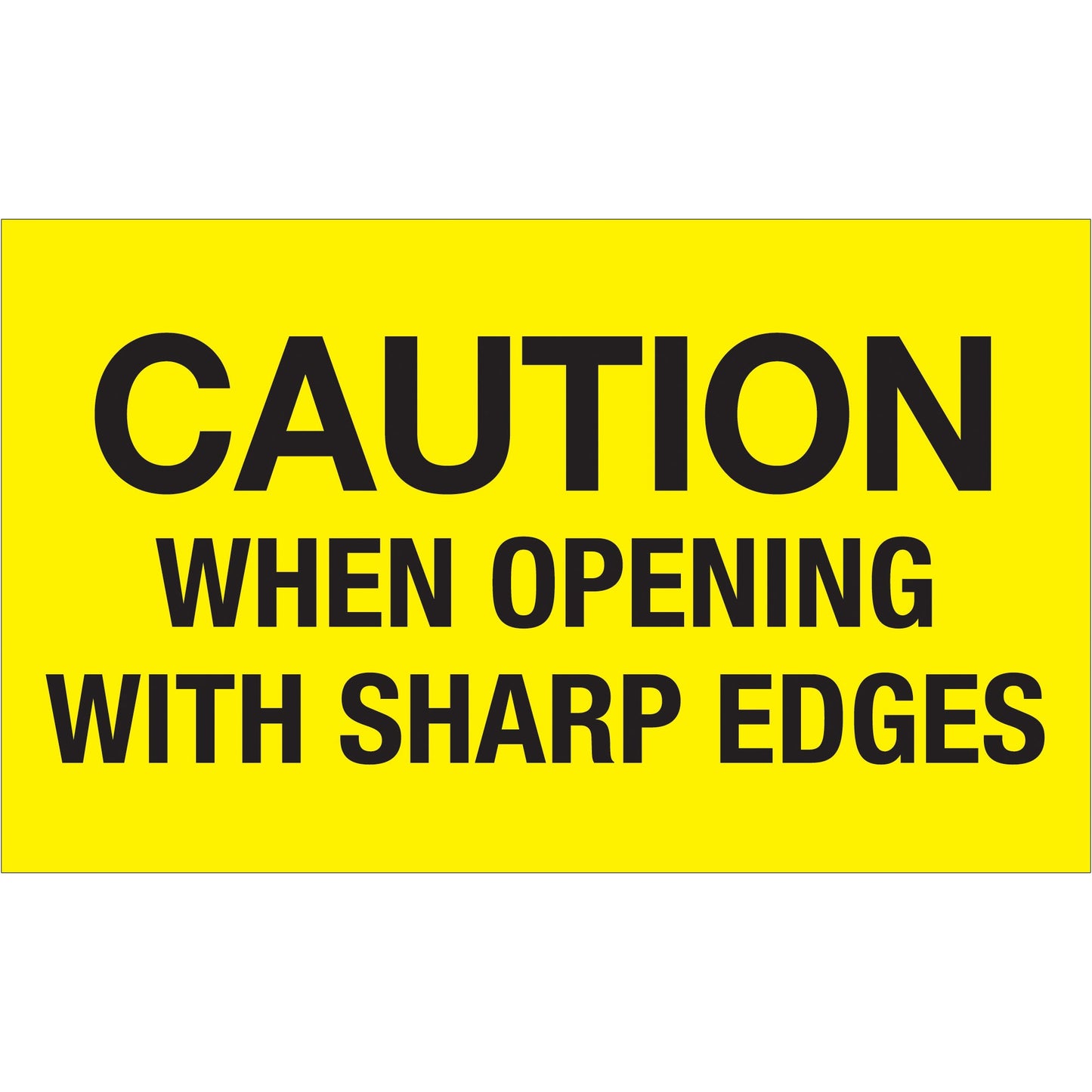 tape-logic-r-3-x-5-caution-when-opening-with-sharp-edges-fluorescent-yellow-labels-dl1224_1