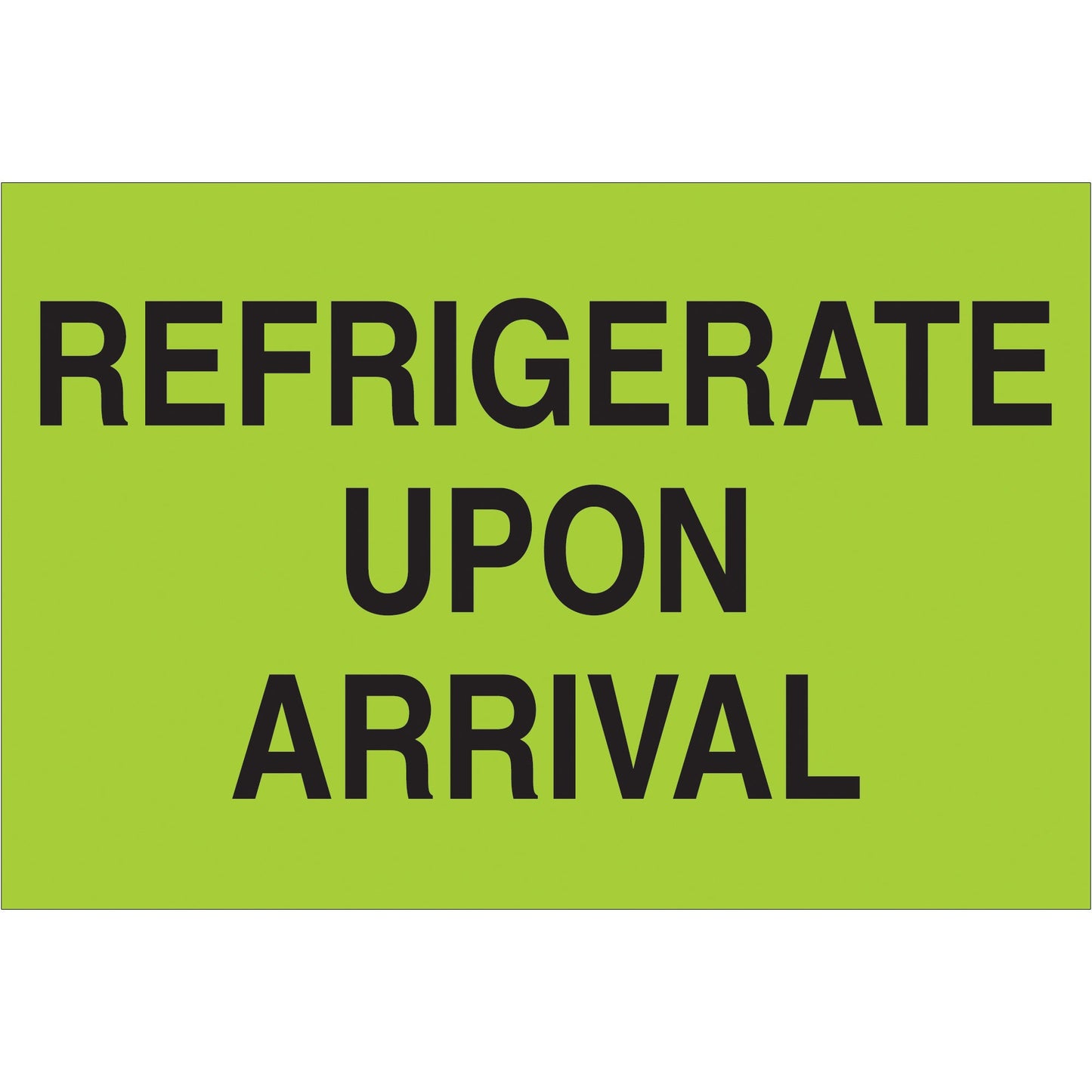tape-logic-r-2-x-3-refrigerate-upon-arrival-fluorescent-green-labels-dl1327_1