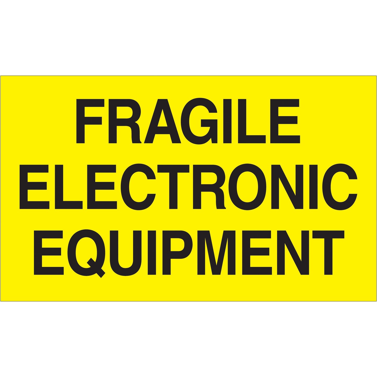 tape-logic-r-3-x-5-fragile-electronic-equipment-fluorescent-yellow-labels-dl2441_1