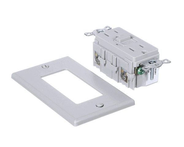 Duke 212372 Recpt, 5-15Gfci Dup Gray 15A 1 (DUK212372)