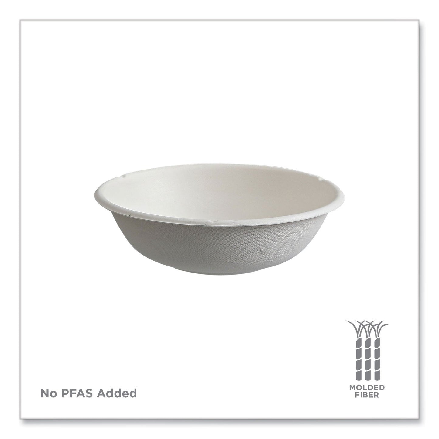 Eco-Products Vanguard Renewable and Compostable Sugarcane Bowls, 16 oz, White, 800/Carton (ECOEPBL16CNFA)