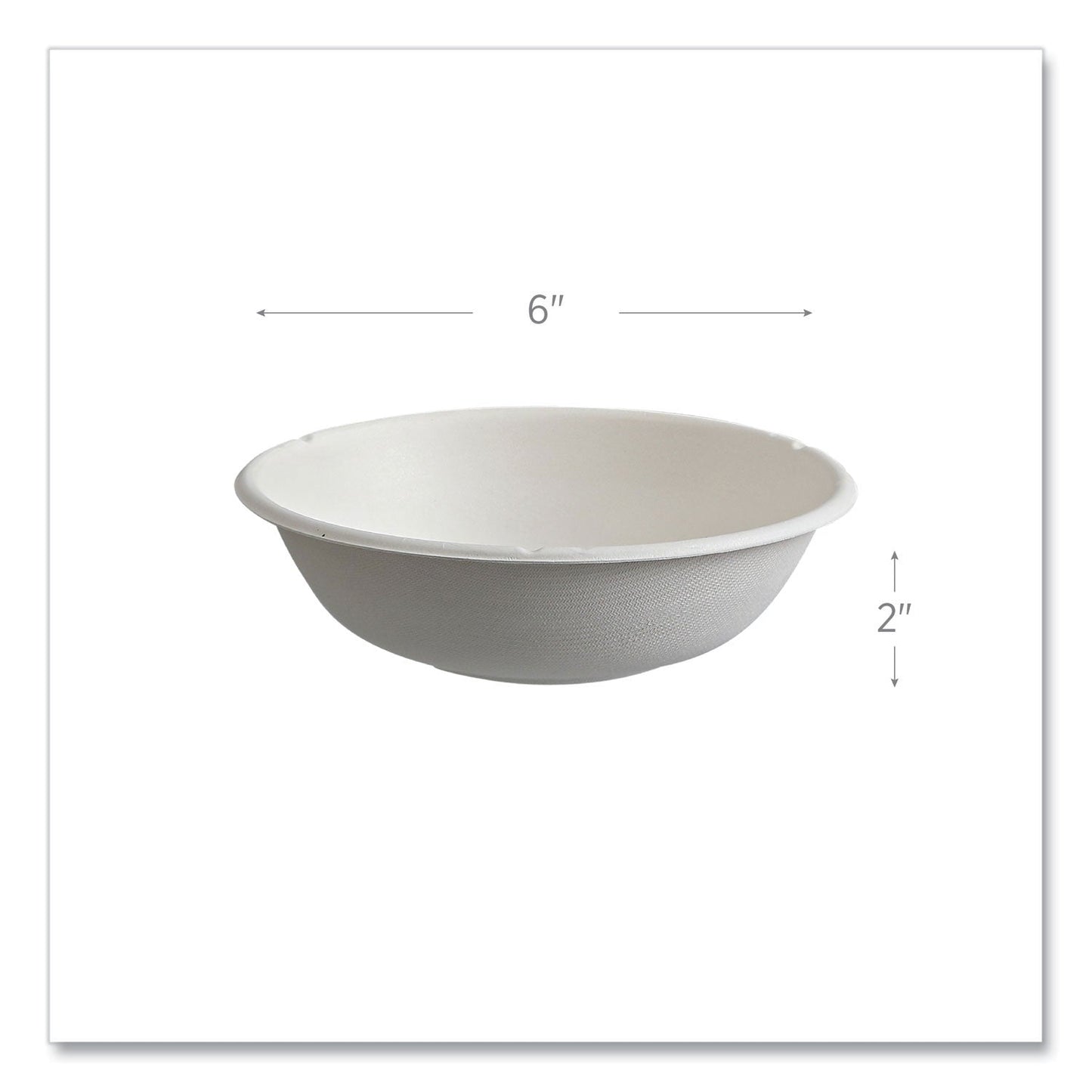 Eco-Products Vanguard Renewable and Compostable Sugarcane Bowls, 16 oz, White, 800/Carton (ECOEPBL16CNFA)