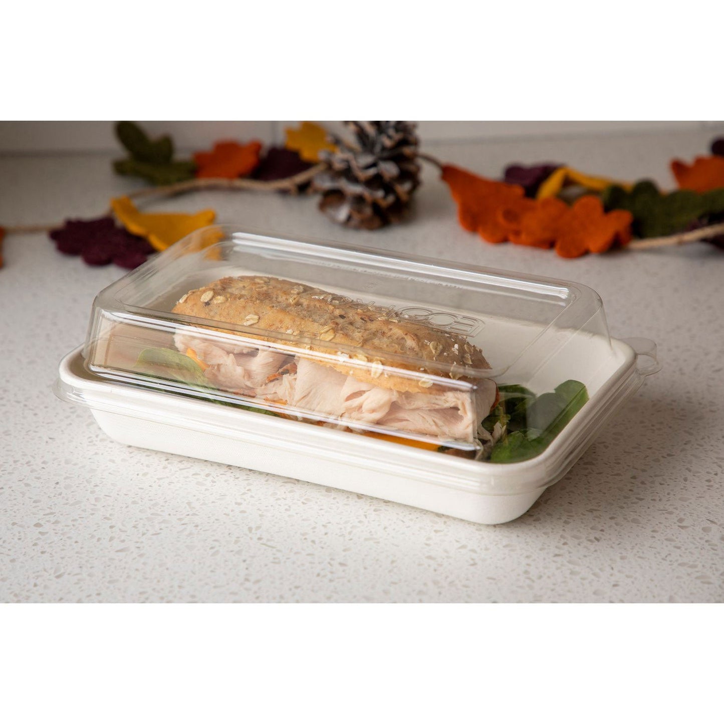 Eco-Products WorldView 100% Recycled Content Lid, 7 x 1.75, Clear, Plastic, 200/Carton (ECOEPSCRC107LIR)