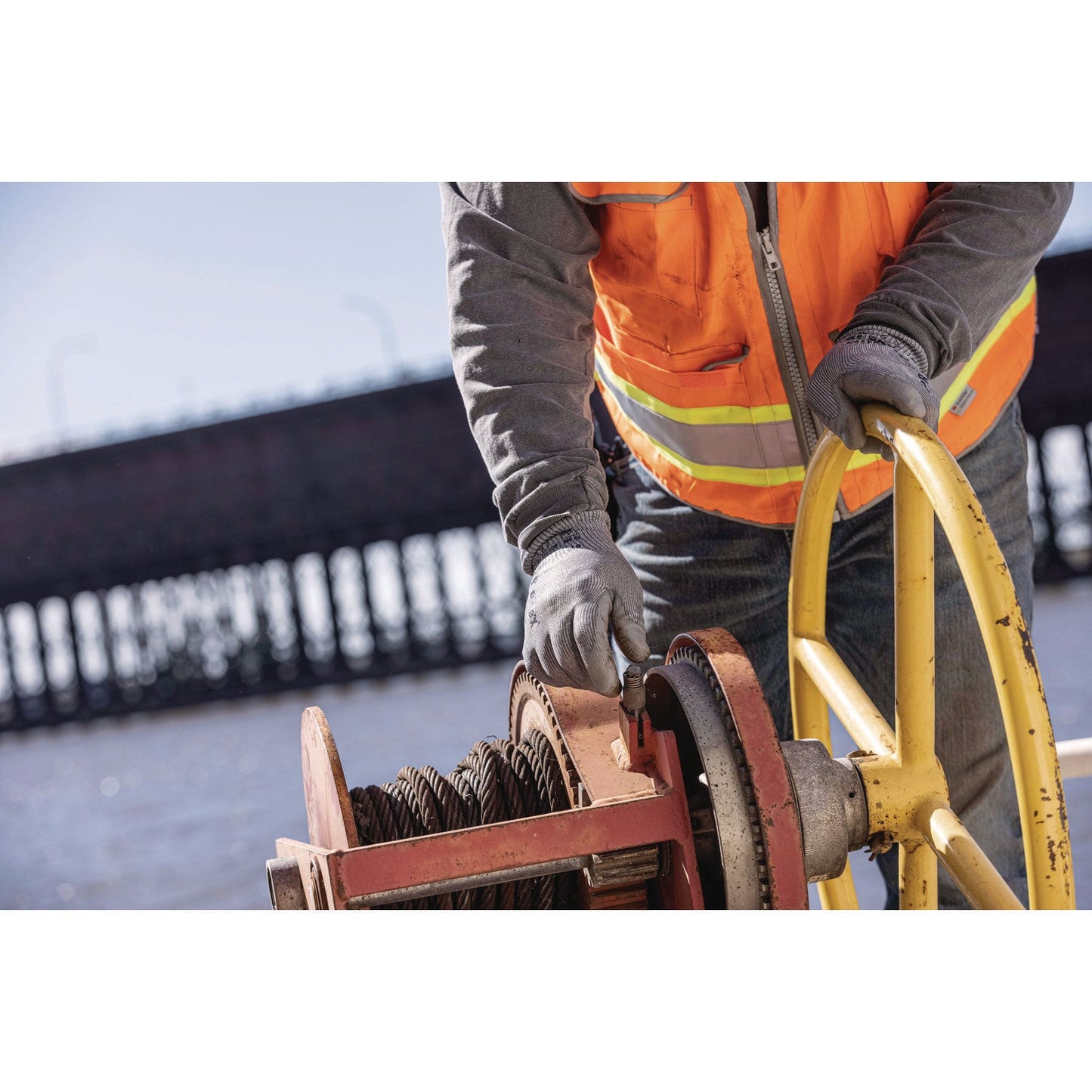 Ergodyne ProFlex 7024 ANSI A2 PU Coated CR Gloves, Gray, X-Small, Pair (EGO10401)