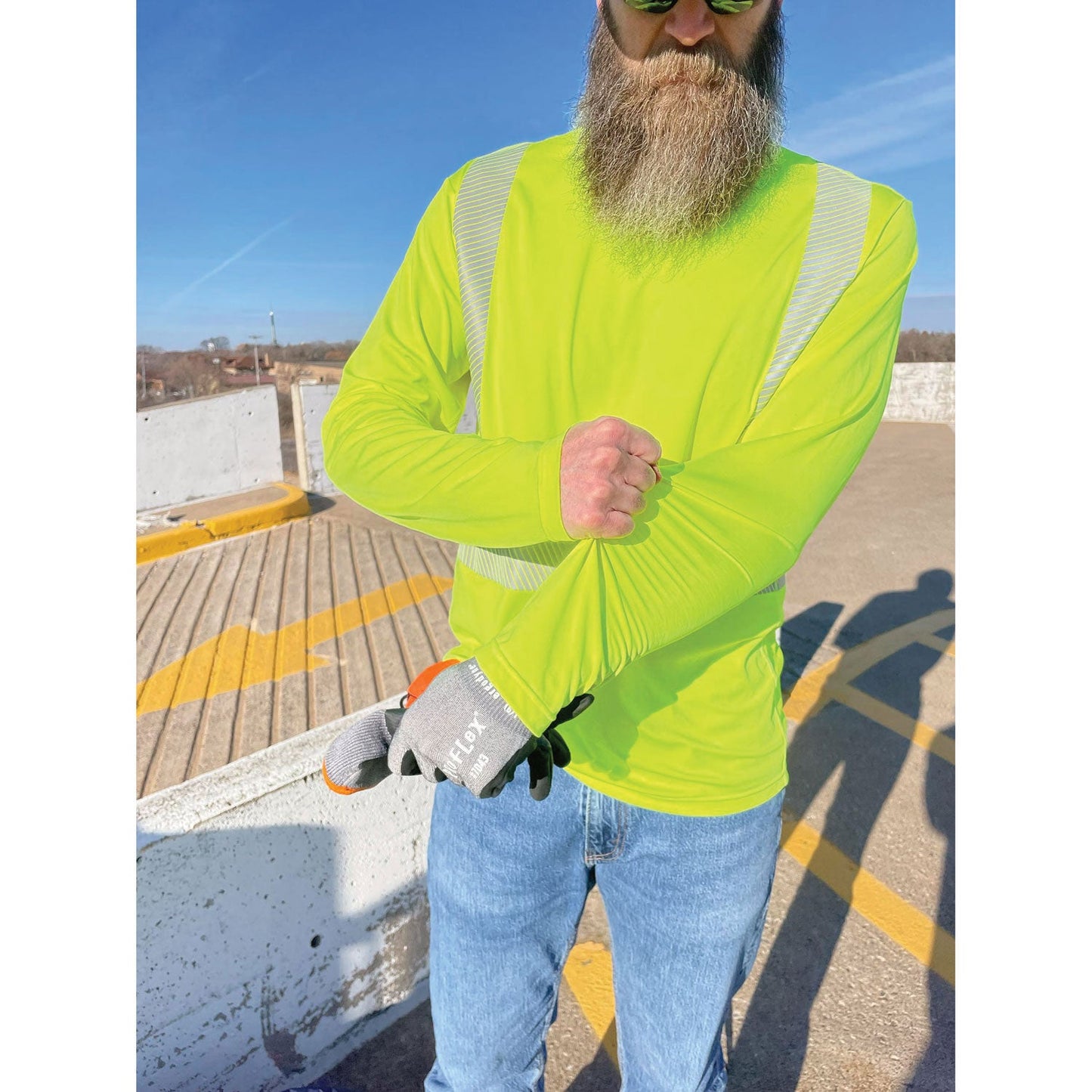 Ergodyne Chill-Its 6688 Type R Class 2 Cooling Hi-Vis Sun Shirt with UV Protection, L, Lime (EGO12138)