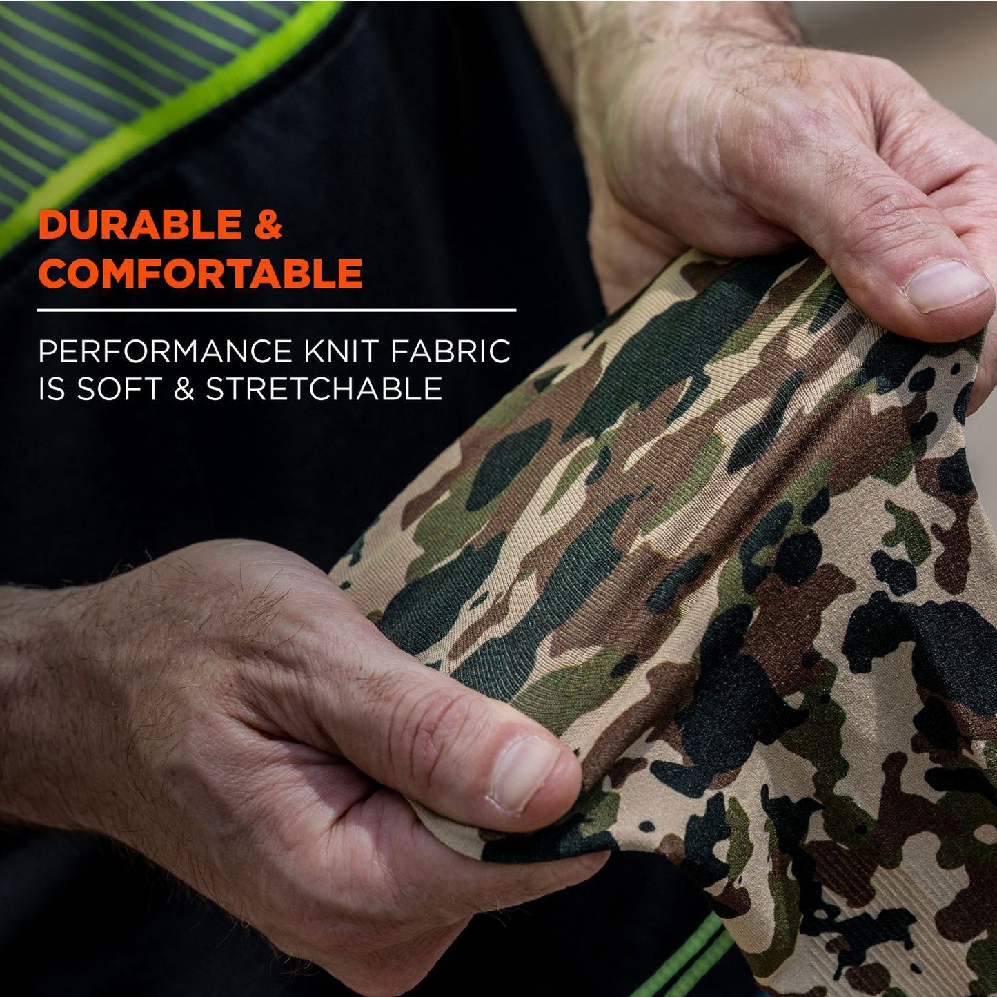 Ergodyne Chill-Its 6695 Sun Protection Arm Sleeves, Polyester/Spandex, Medium/Large, Camo (EGO12191)