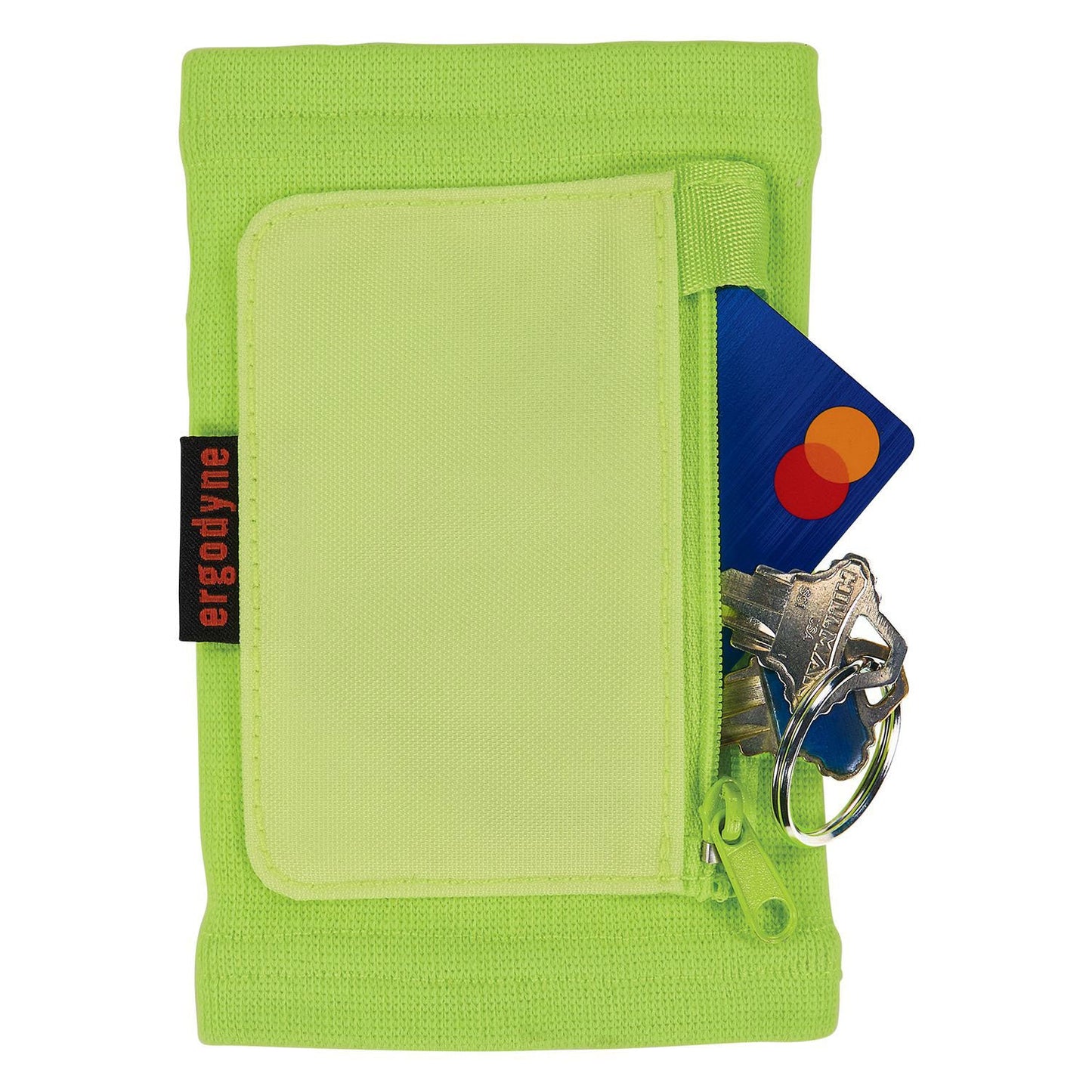 Ergodyne Squids 3388 Wrist ID/Badge Holder, Vertical, Lime 3.5 x 5.5 Holder, 2.75 x 3.75 Insert (EGO19962)