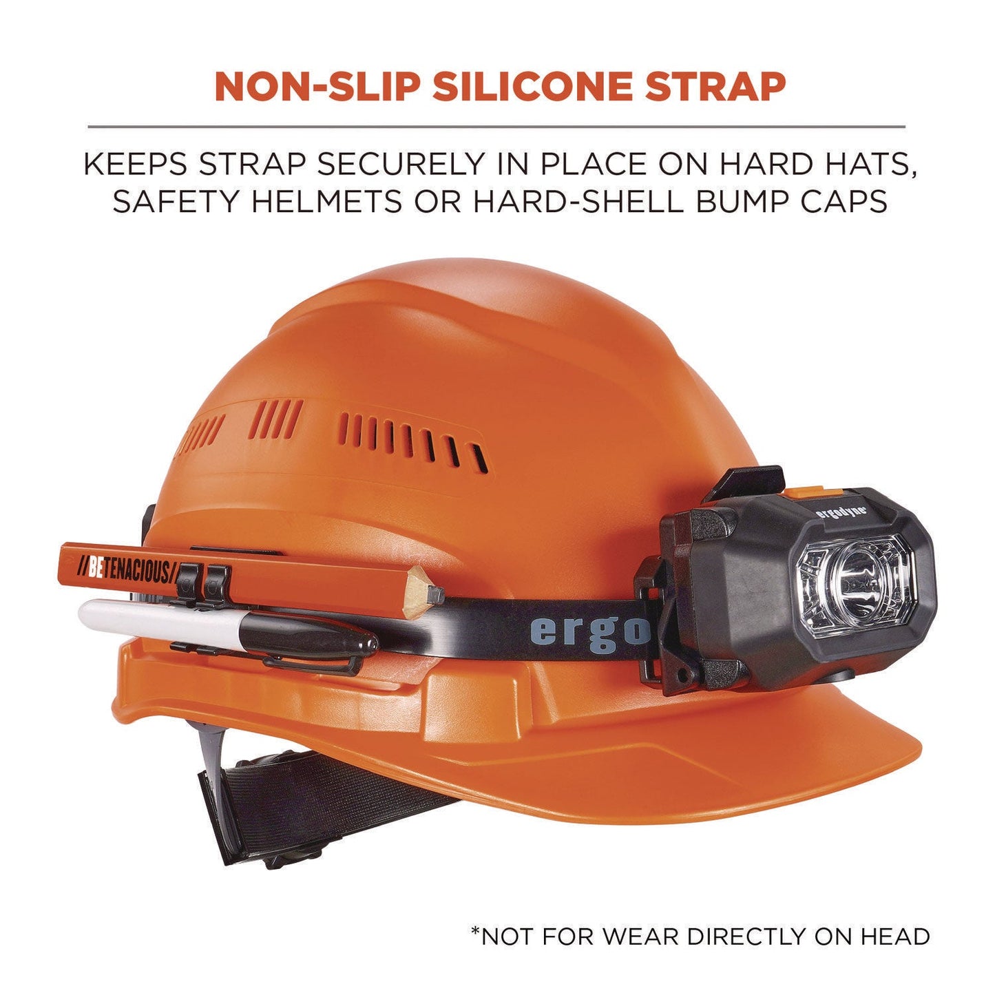Ergodyne Skullerz 8979 Headband Light Mount with Silicone Strap (EGO60291)