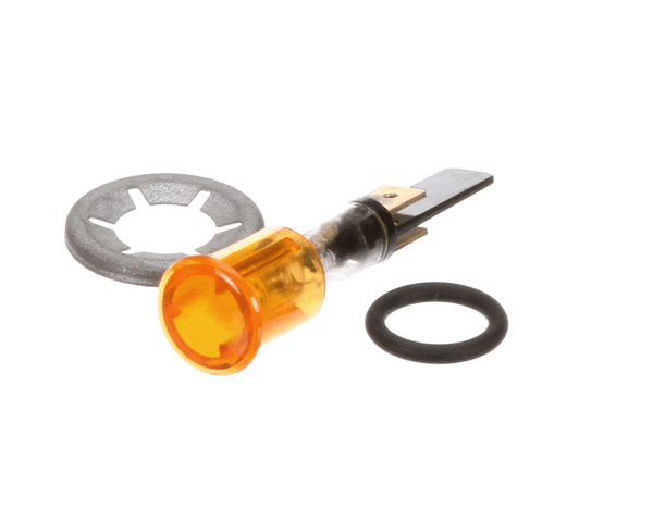 Electrolux Professional 005011 Yellow Pilot Lamp Assembly; Round; 230V (ELX005011)