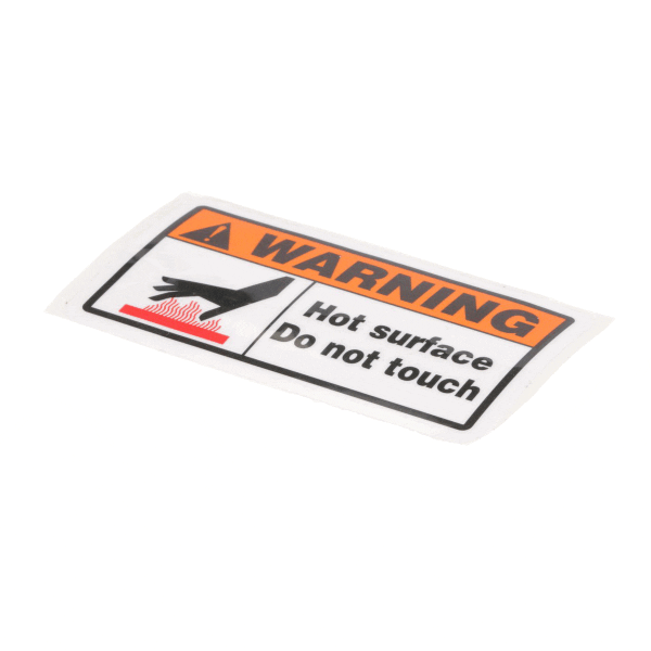 Equipex Decal Decal, Caution Hot (EQXDECAL)