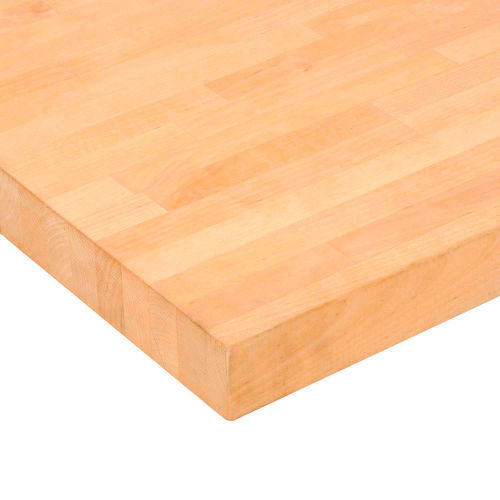 Global Industrial Workbench Top, Birch Butcher Block Square Edge, 72"W x 30"D x 1-1/2" Thick (WB318851N)
