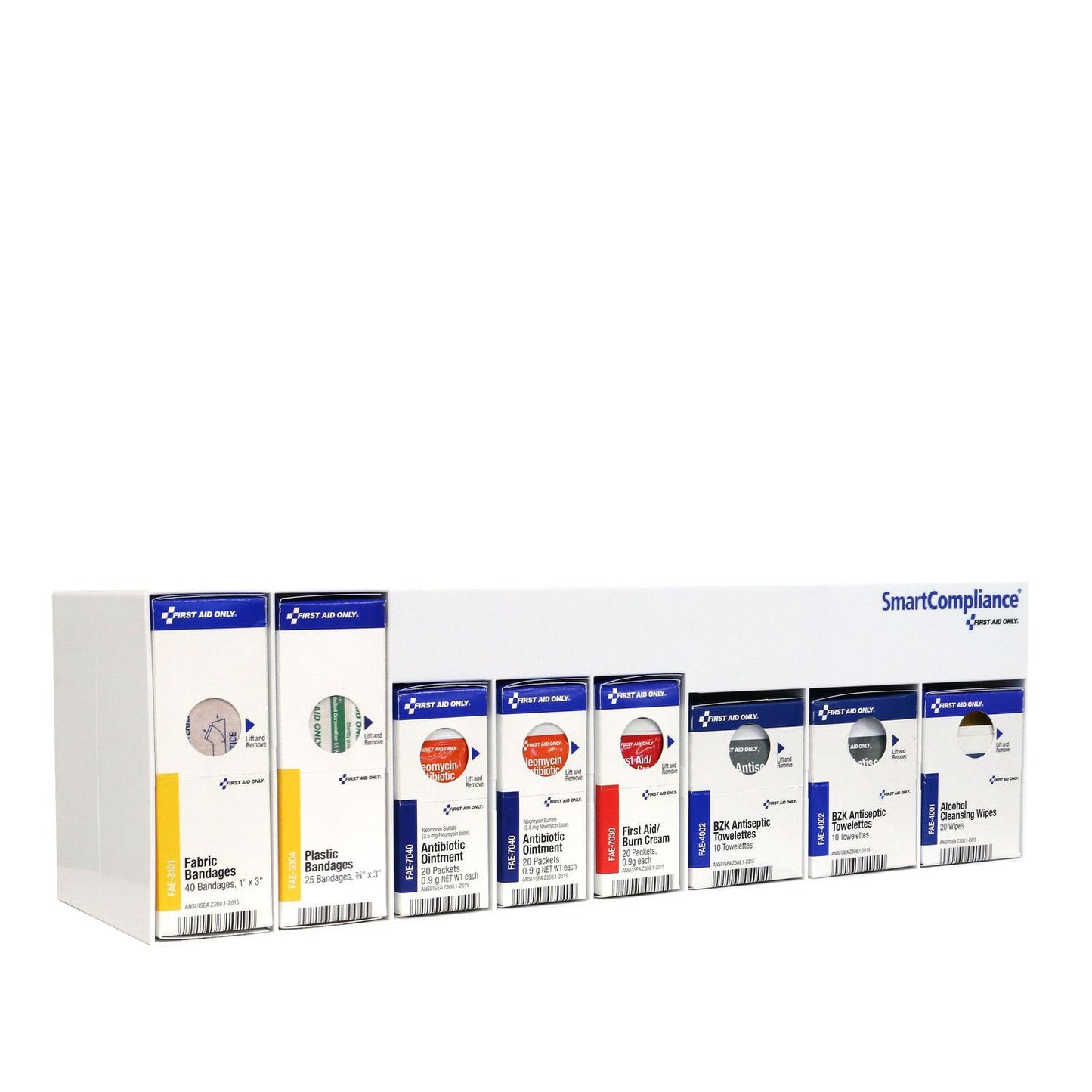 First Aid Only RetroFit Clean Treat and Protect, 135 Pieces, Plastic Case (FAO91232)